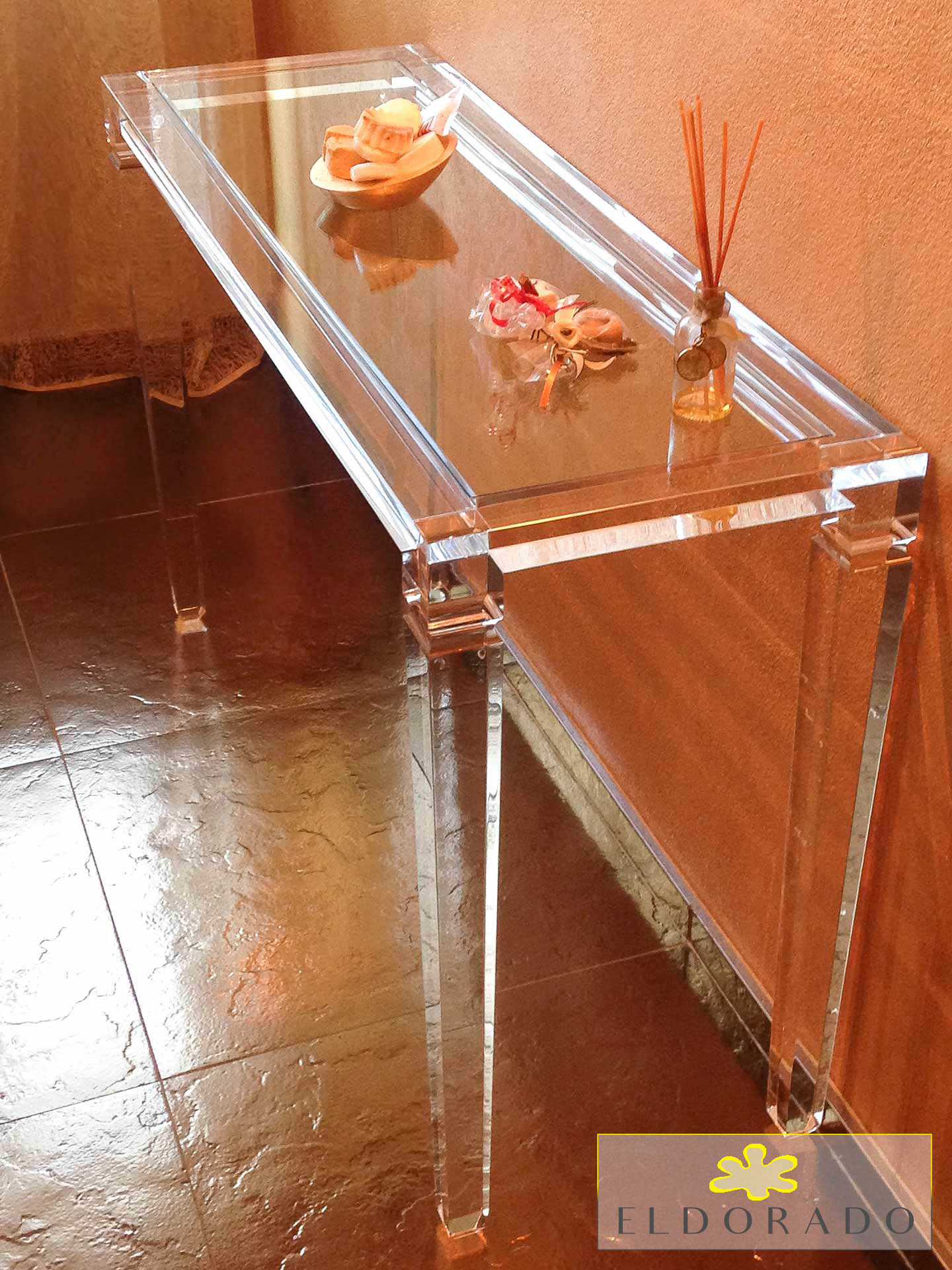 Consolle plexiglass LV1 cm 120 x 40 h.75